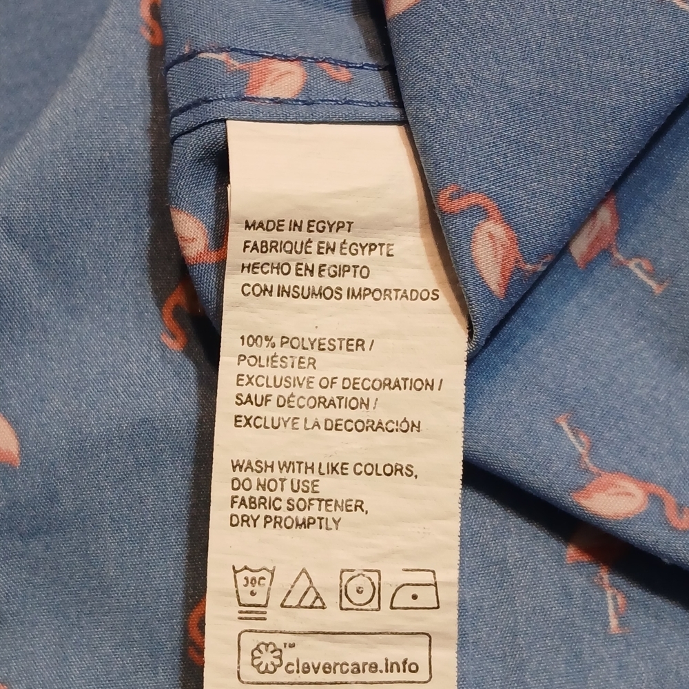 IZOD Flamingo Button Down Shirt - Picture 4 of 7